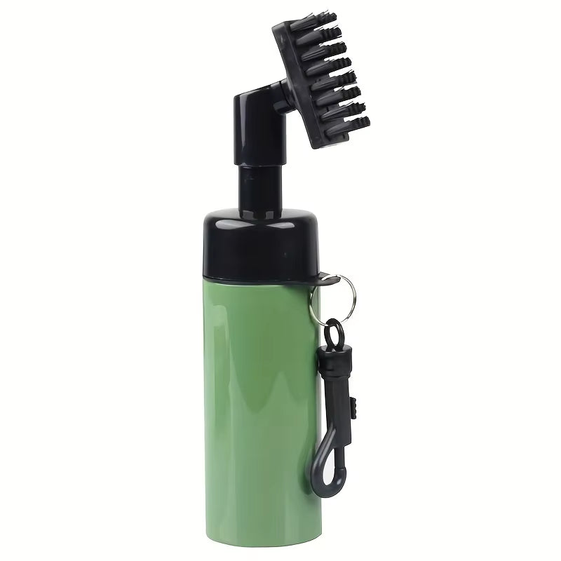 Golf Club Cleaner Groove Tube Brush with Leakproof Reservoir Squeeze Bottle for Effortless Cleaning (1 or 2 Pieces)