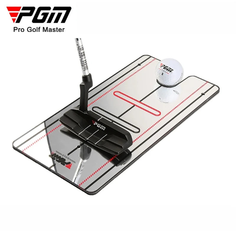 Beginner Golf Putter Trainer with Posture Correction Practice Mirror Panel JZQ016