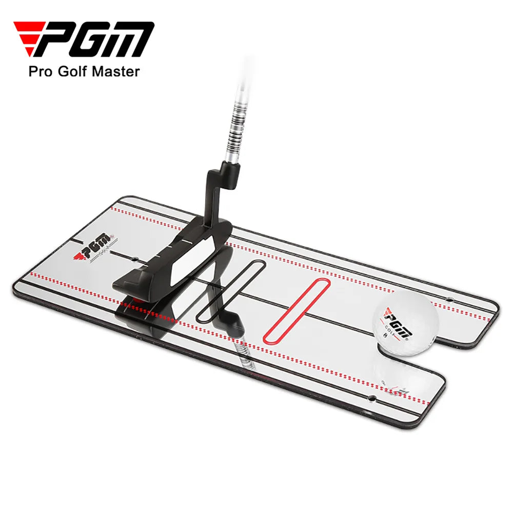 Beginner Golf Putter Trainer with Posture Correction Practice Mirror Panel JZQ016