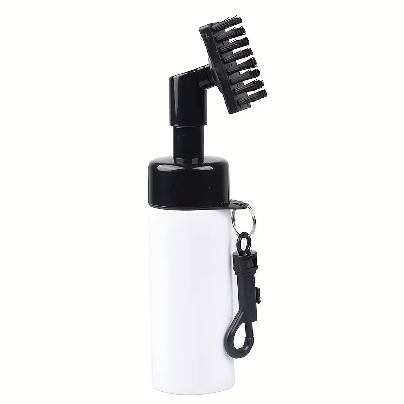 Golf Club Cleaner Groove Tube Brush with Leakproof Reservoir Squeeze Bottle for Effortless Cleaning (1 or 2 Pieces)